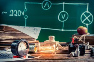 Electrical experience in physics laboratory